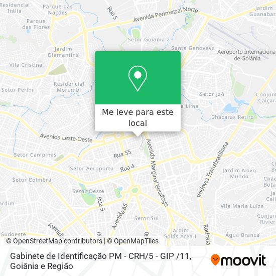 Gabinete de Identificação  PM - CRH / 5 - GIP /11 mapa