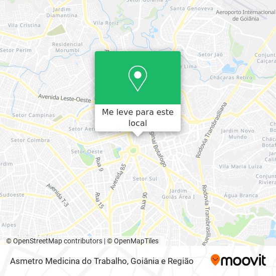 Asmetro Medicina do Trabalho mapa
