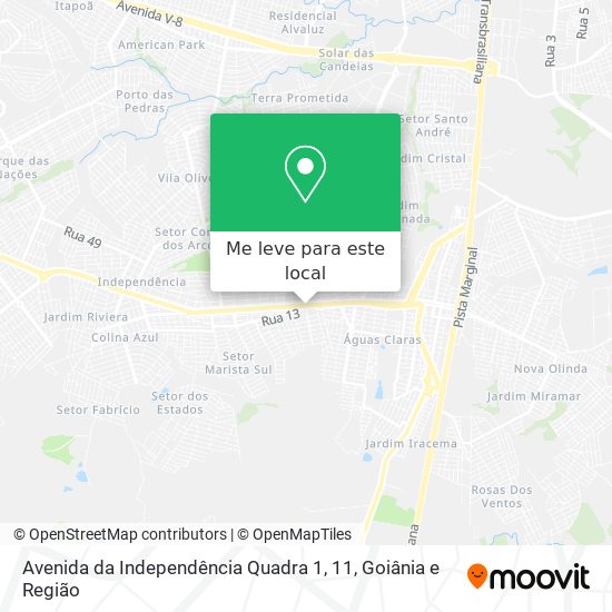 Avenida da Independência Quadra 1, 11 mapa