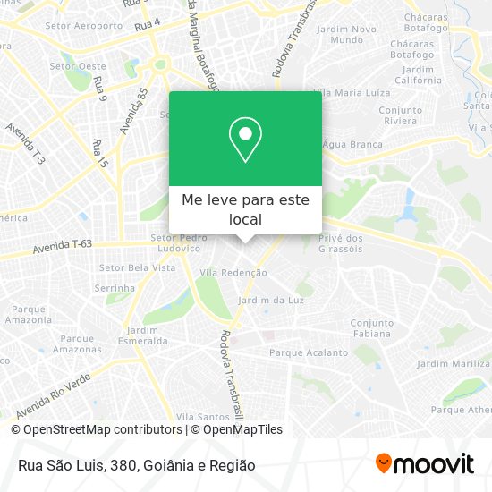 Rua São Luis, 380 mapa