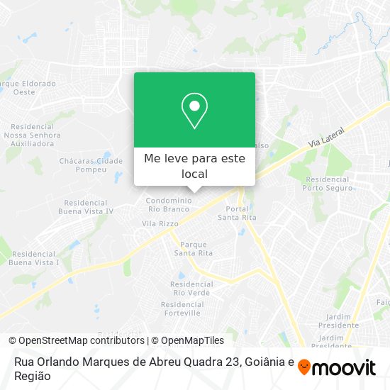 Rua Orlando Marques de Abreu Quadra 23 mapa