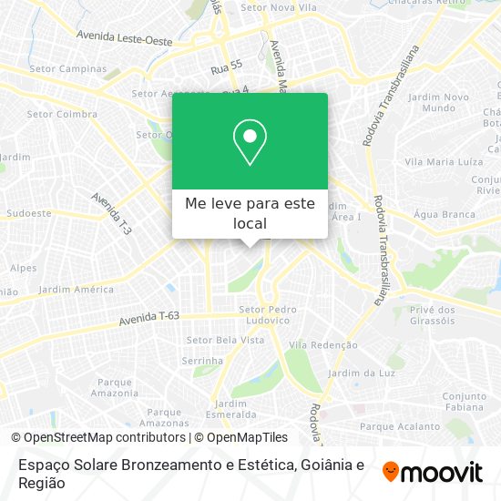 Espaço Solare Bronzeamento e Estética mapa