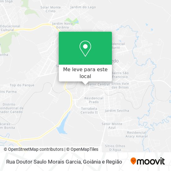 Rua Doutor Saulo Morais Garcia mapa