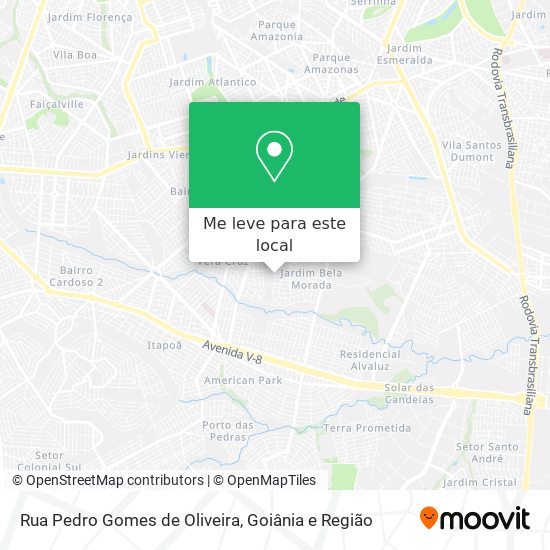 Rua Pedro Gomes de Oliveira mapa