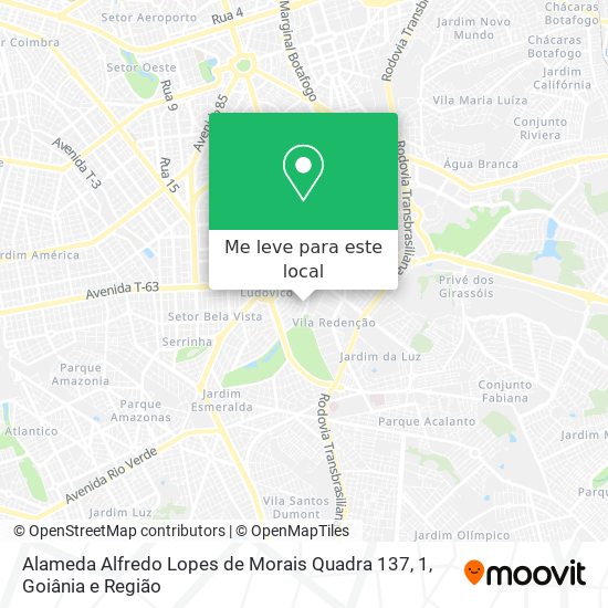 Alameda Alfredo Lopes de Morais Quadra 137, 1 mapa
