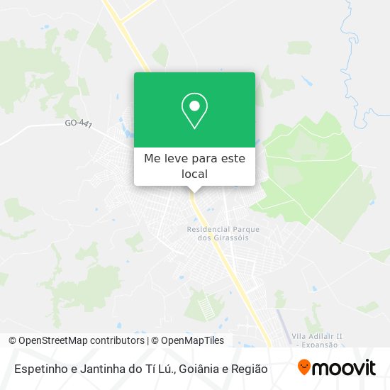 Espetinho e Jantinha do Tí Lú. mapa