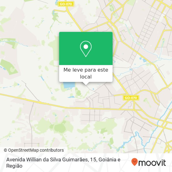 Avenida Willian da Silva Guimarães, 15, Goiânia-GO mapa