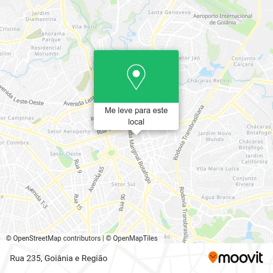 Rua 235 mapa