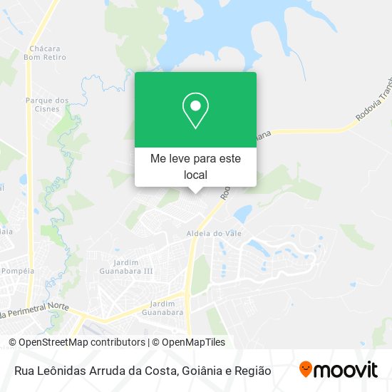 Rua Leônidas Arruda da Costa mapa