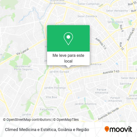 Climed Medicina e Estética mapa