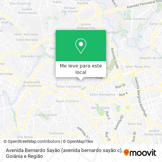 Avenida Bernardo Sayão (avenida bernardo sayão c) mapa