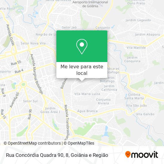 Rua Concórdia Quadra 90, 8 mapa