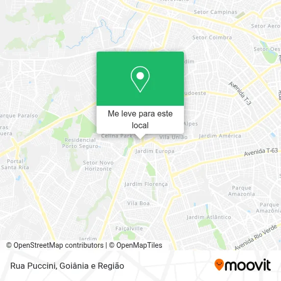 Rua Puccini mapa