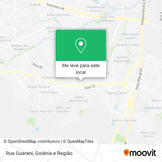 Rua Guarani mapa