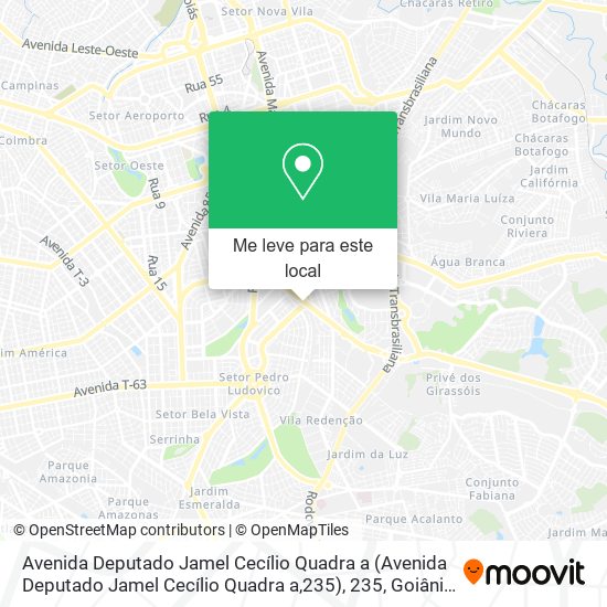 Avenida Deputado Jamel Cecílio Quadra a (Avenida Deputado Jamel Cecílio Quadra a,235), 235 mapa