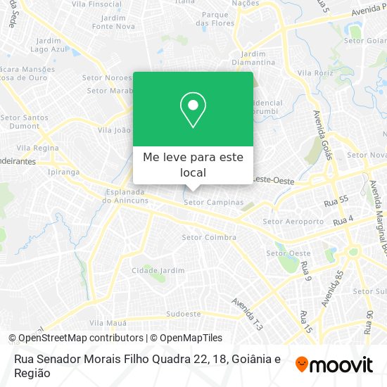 Rua Senador Morais Filho Quadra 22, 18 mapa