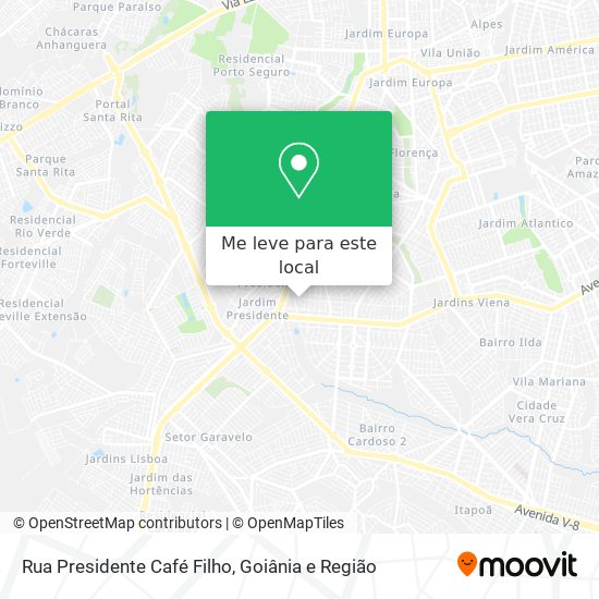 Rua Presidente Café Filho mapa