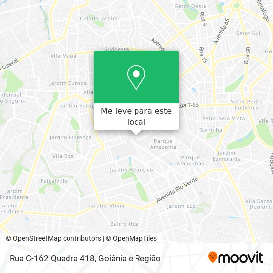 Rua C-162 Quadra 418 mapa