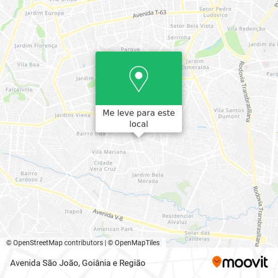 Avenida São João mapa
