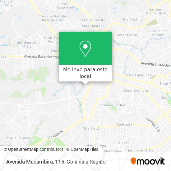Avenida Macambira, 115 mapa