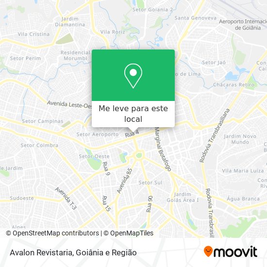 Avalon Revistaria mapa