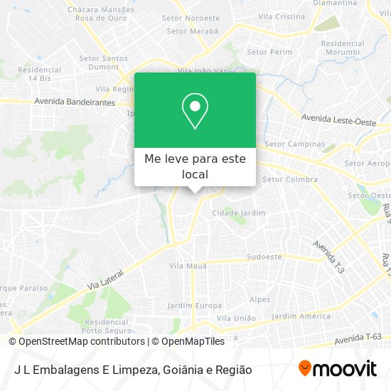 J L Embalagens E Limpeza mapa