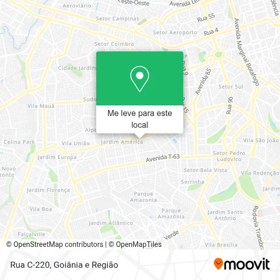 Rua C-220 mapa