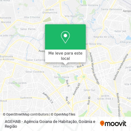 AGEHAB - Agência Goiana de Habitação mapa
