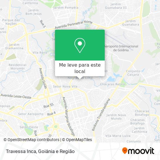 Travessa Inca mapa