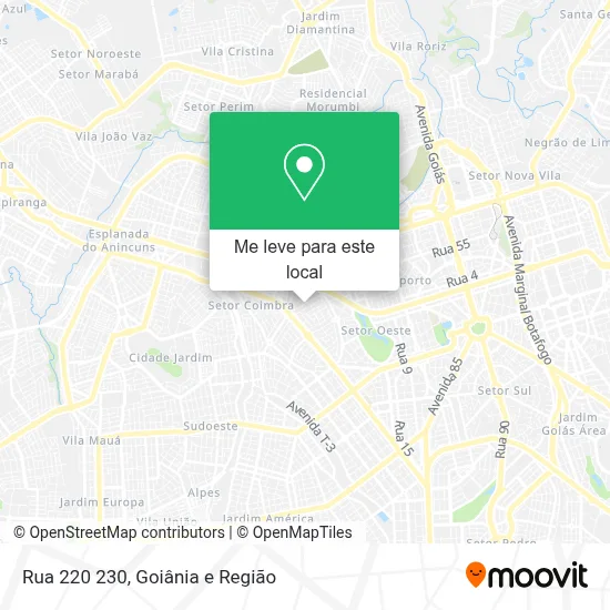Rua 220 230 mapa