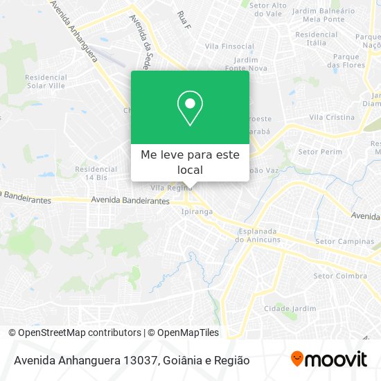 Avenida Anhanguera 13037 mapa