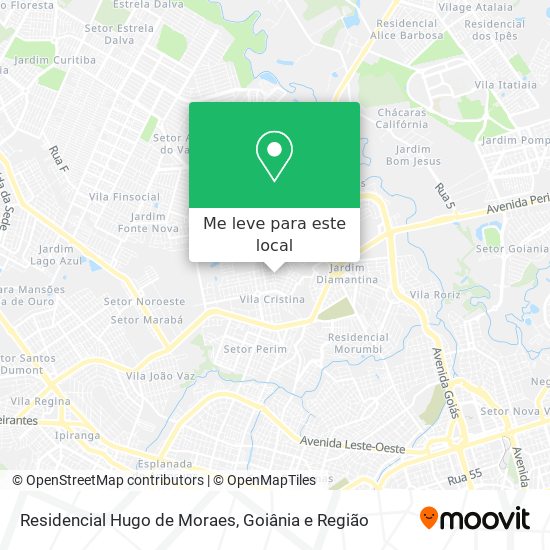 Residencial Hugo de Moraes mapa