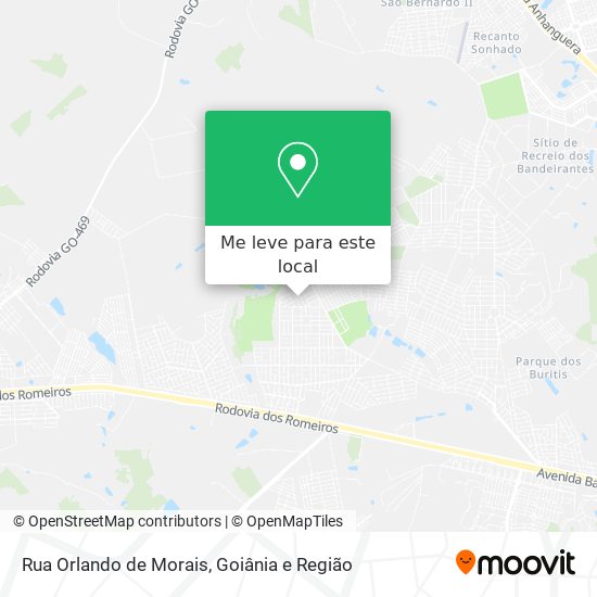 Rua Orlando de Morais mapa