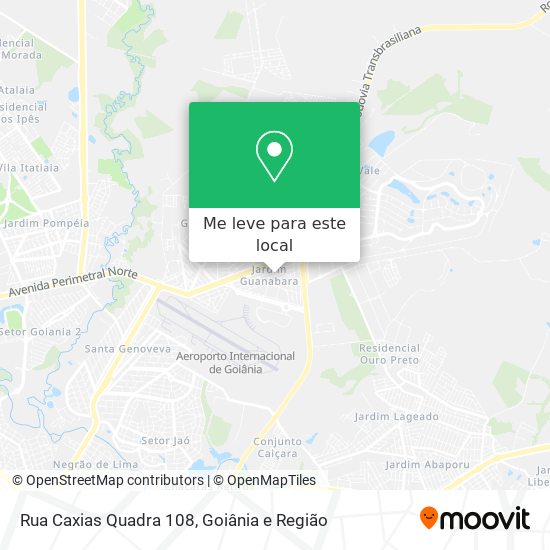 Rua Caxias Quadra 108 mapa