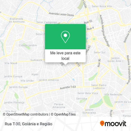 Rua T-30 mapa