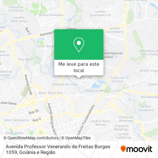 Avenida Professor Venerando de Freitas Borges 1059 mapa