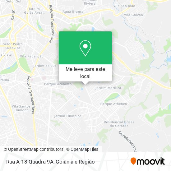 Rua A-18 Quadra 9A mapa