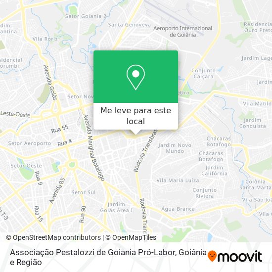 Associação Pestalozzi de Goiania Pró-Labor mapa