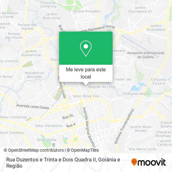 Rua Duzentos e Trinta e Dois Quadra II mapa