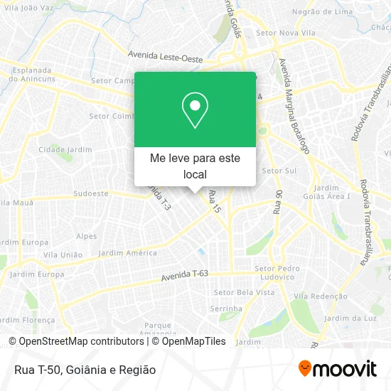 Rua T-50 mapa