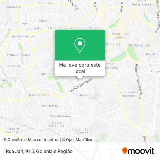 Rua Jari, 915 mapa