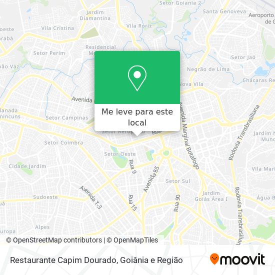 Restaurante Capim Dourado mapa