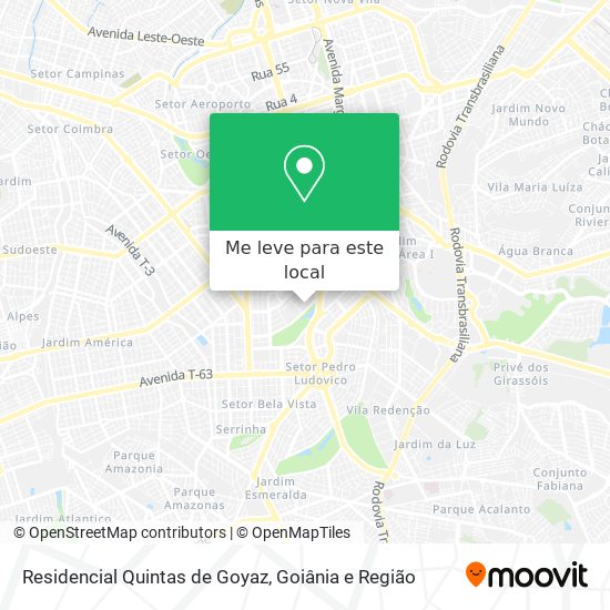 Residencial Quintas de Goyaz mapa