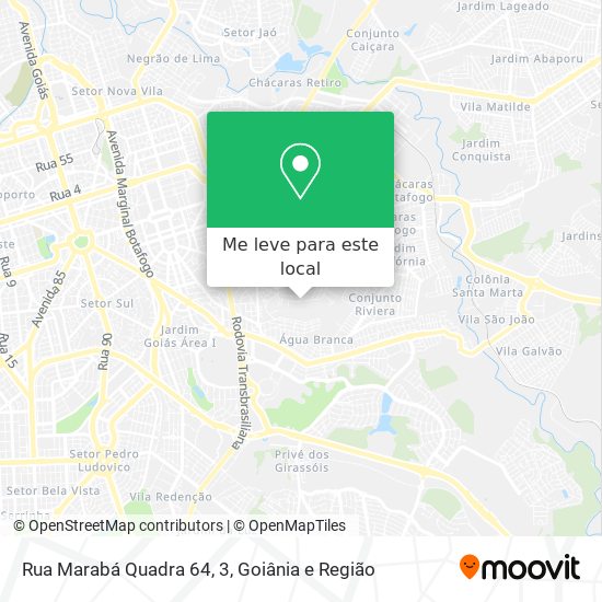 Rua Marabá Quadra 64, 3 mapa
