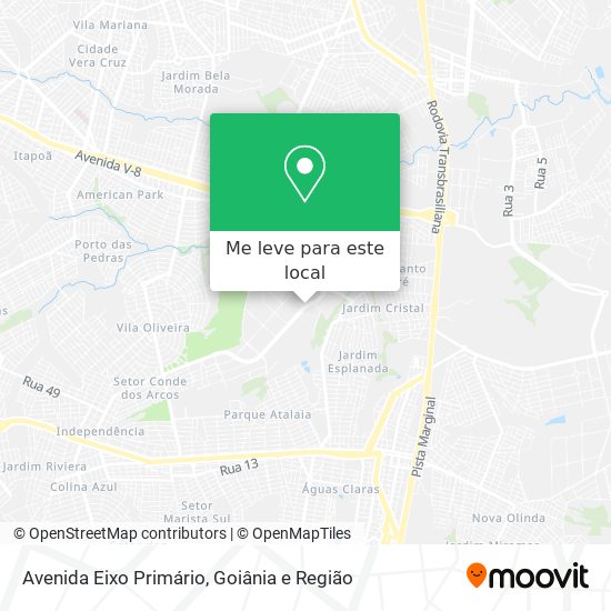 Avenida Eixo Primário mapa