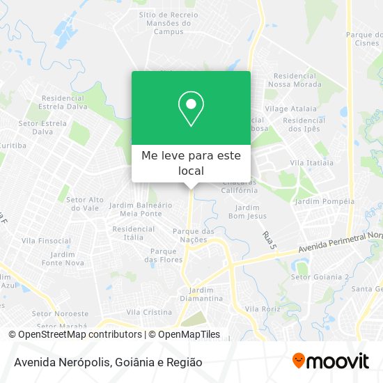 Avenida Nerópolis mapa