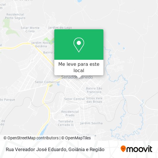 Rua Vereador José Eduardo mapa