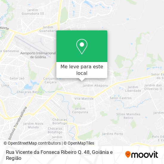 Rua Vicente da Fonseca Ribeiro Q. 48 mapa