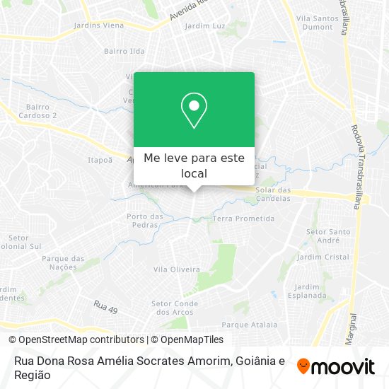 Rua Dona Rosa Amélia Socrates Amorim mapa