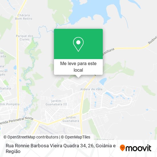Rua Ronnie Barbosa Vieira Quadra 34, 26 mapa